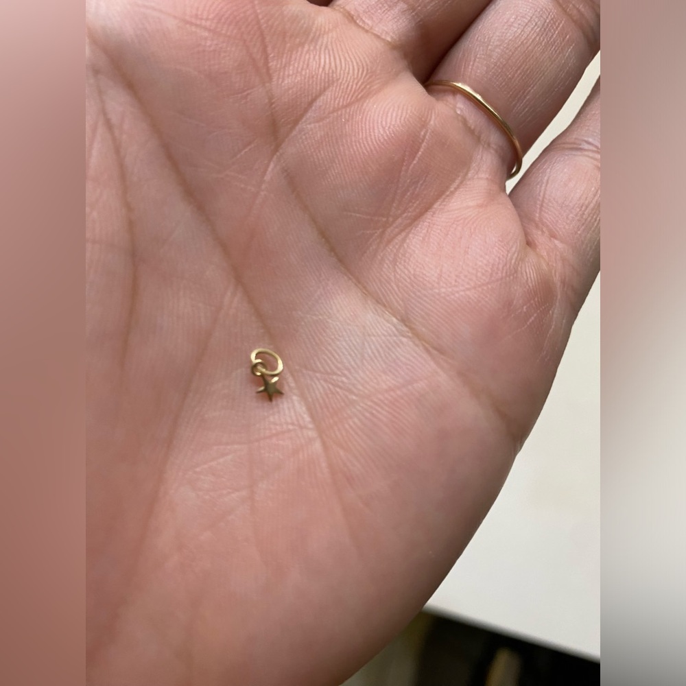 Catbird NYC Tiniest Gold Star Charm - Picture 4 of 8